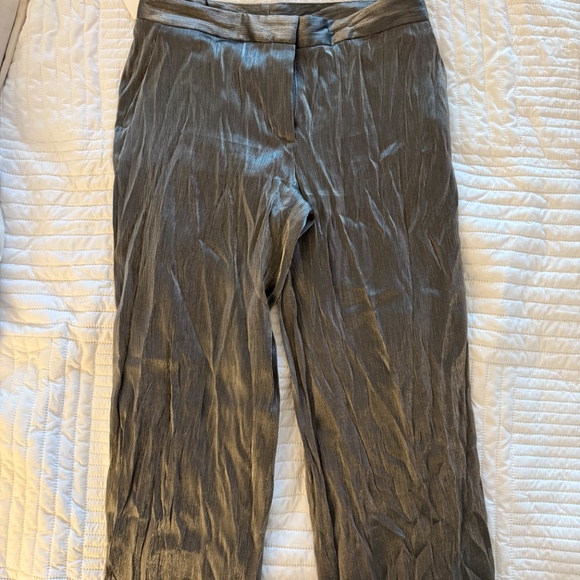 Zara Creased Shimmery Trouser *NWT* - Picture 2 of 4